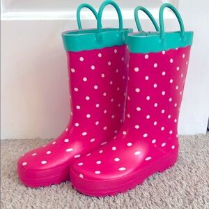Carter’s Rubber Rainboots Strawberry Polka Dots